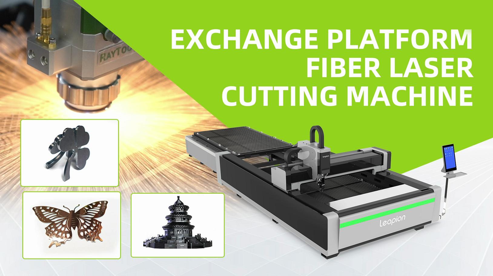 Plataforma Leapion Exchange Máquina de corte por láser de fibra