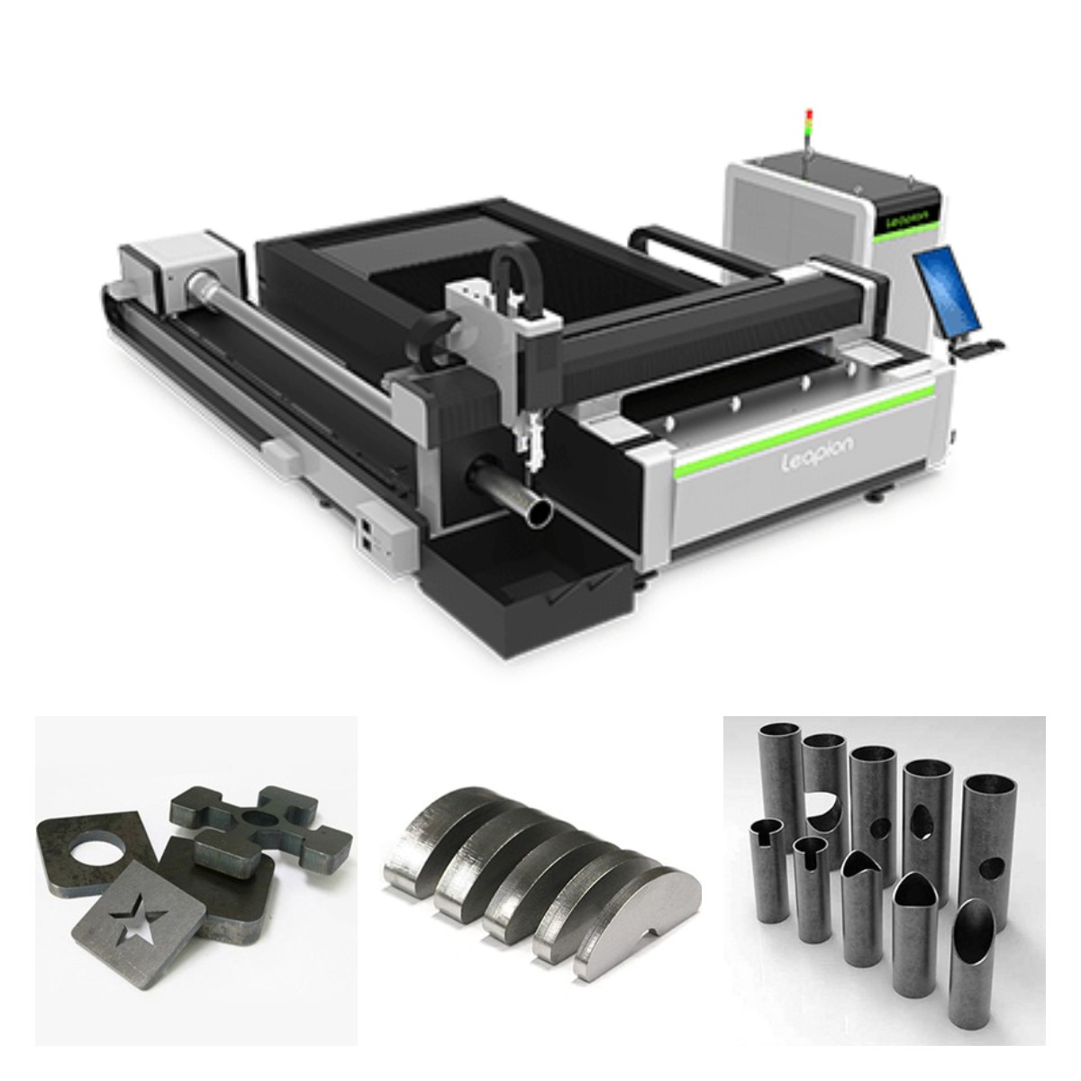 M&aacute;quina de corte por l&aacute;ser de fibra de tubos y l&aacute;minas de doble uso LF-ST