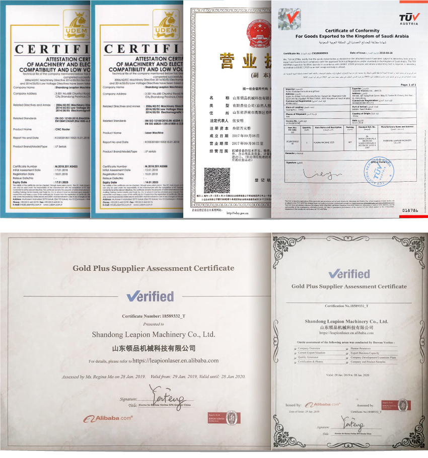 Certificaciones de salto