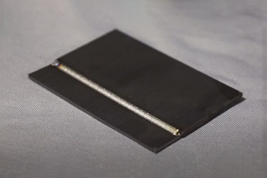 muestra de soldadura l&aacute;ser