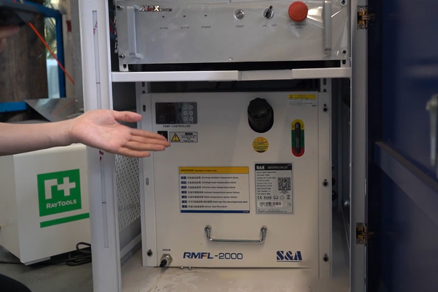 Sistema de enfriamiento de soldadura l&aacute;ser