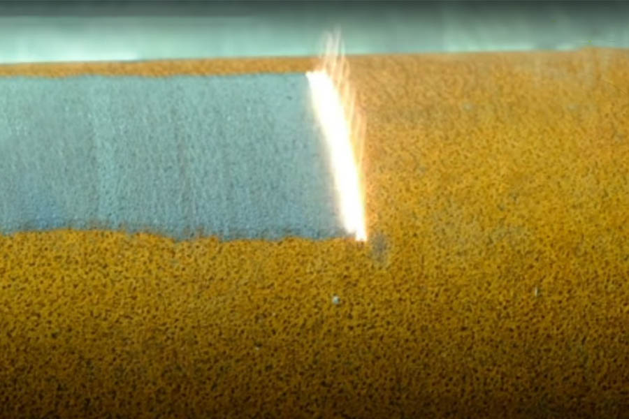 pintura de limpieza l&aacute;ser