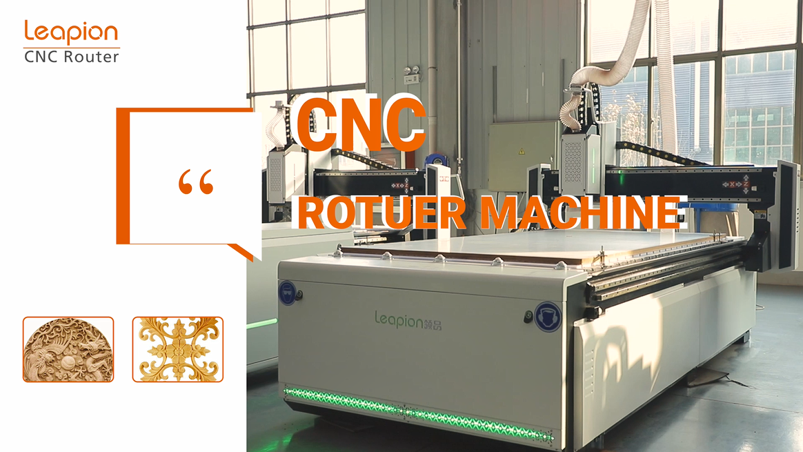 Leapion 3 ejes 3D CNC router corte y grabe madera