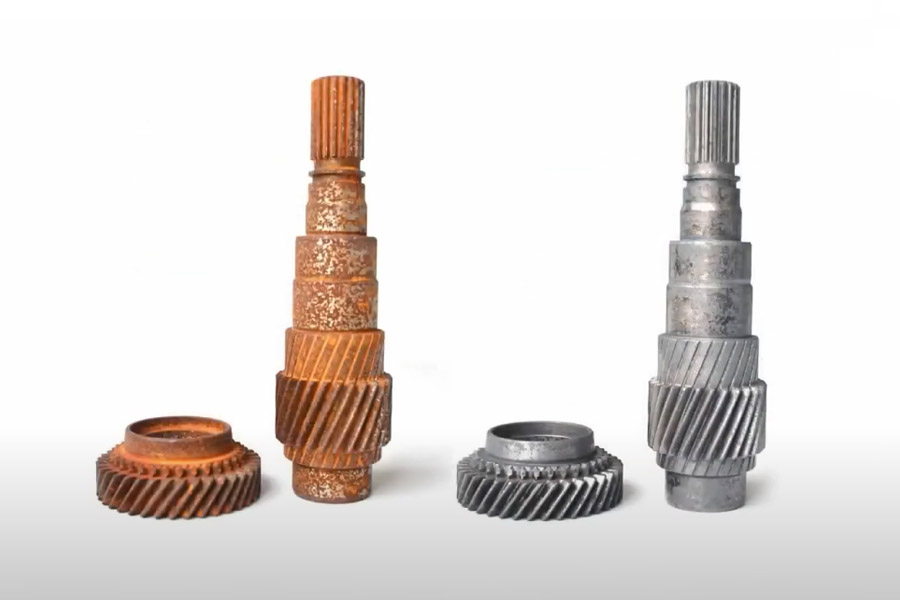 Comparaci&oacute;n antes y despu&eacute;s de la limpieza con l&aacute;ser