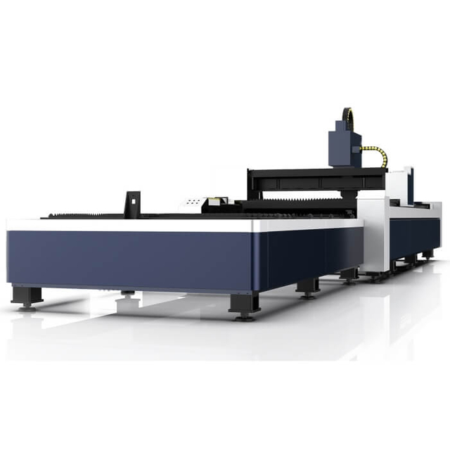 Máquina cortadora láser de fibra con plataforma de intercambio a la venta