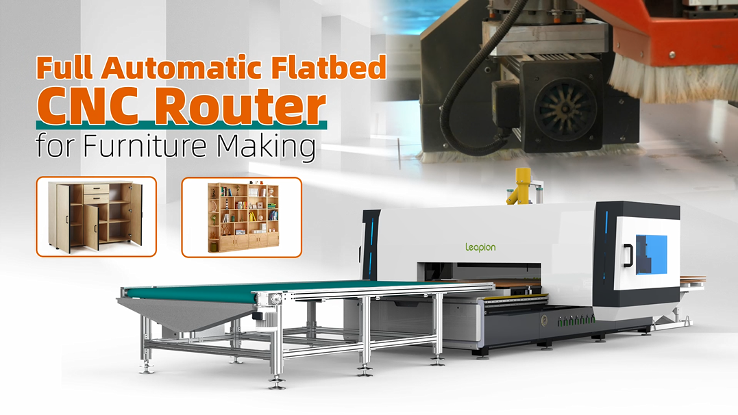 Enrutador CNC de superficie plana completamente automático para la fabricación de muebles